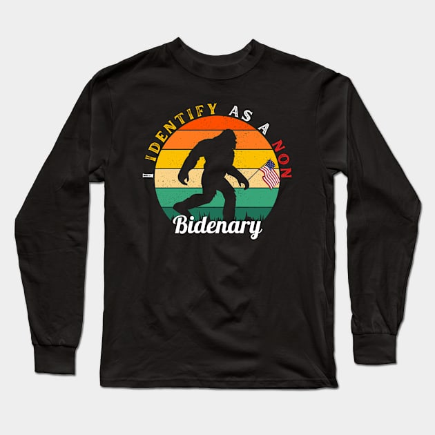 NON BIDENARY BIGFOOT Long Sleeve T-Shirt by Lolane